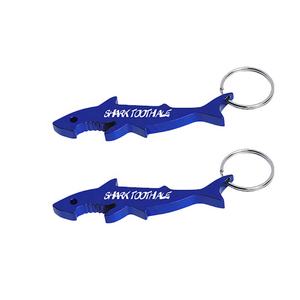 Promotie Cadeau Item Visvormige Aluminium Flesopener Sleutelhanger - Product Image 1
