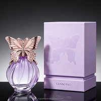 Flacon de parfum de luxe avec vaporisateur 100 ml, flacon en verre transparent et boîte disponibles, échantillons gratuits disponibles