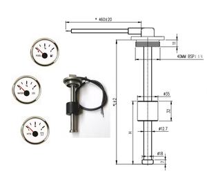 Zengin A3 serisi 200mm 2400mm 0 190ohm 0-5V 4-20mA endüstriyel sıvı seviye göstergesi yakıt izleme sistemi için dijital göstergesi ile - Product Image 5