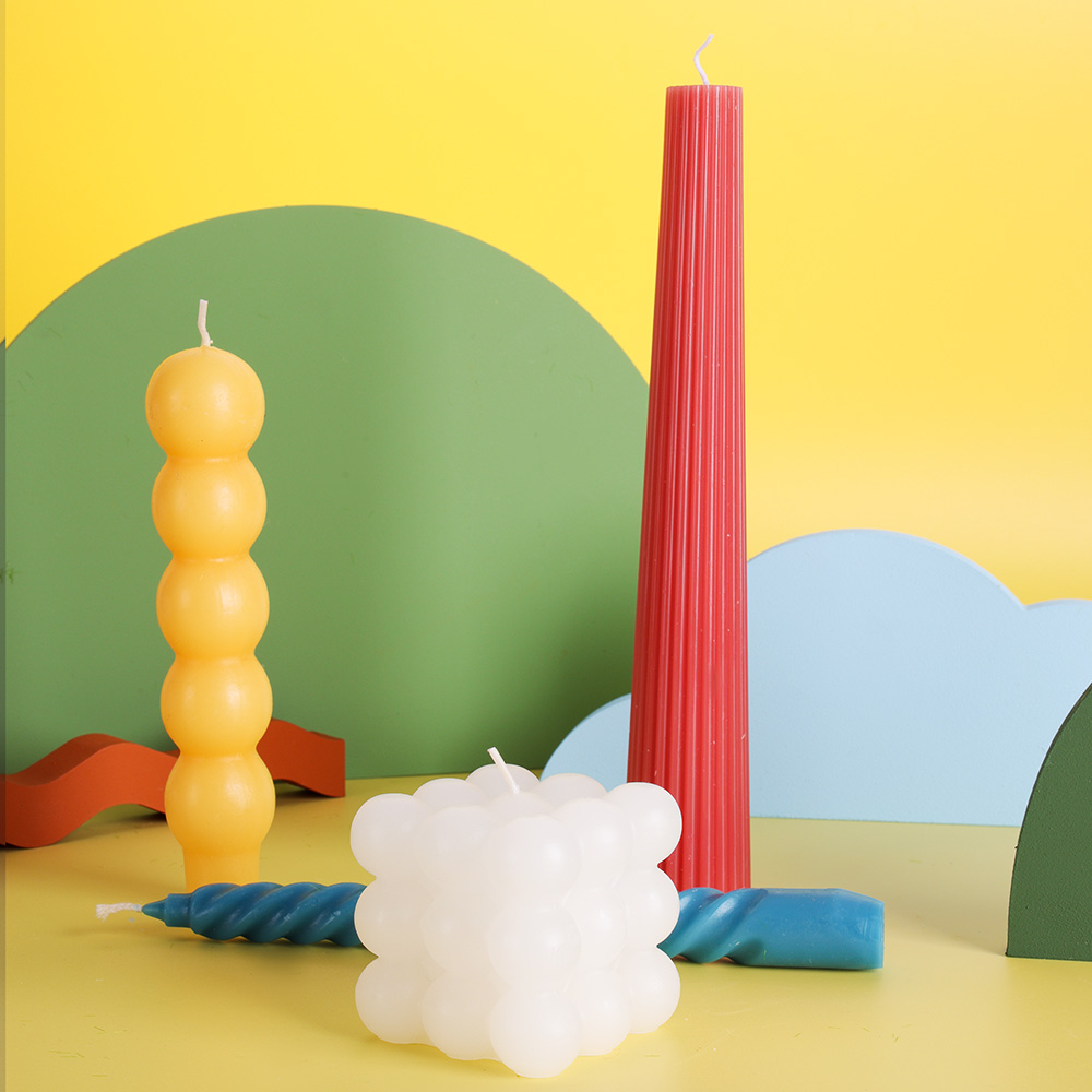 Aroma Ev Düzensiz Konik Mum El Yapımı Soya Balmumu Koni Sanat Ev Dekorasyon Için Kokulu Mum 4