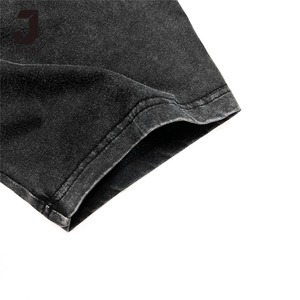 ชุดเสื้อยืดและกางเกงขาสั้นผู้ชาย Jorsen OEM 230gsm ผ้าฝ้าย 100% สไตล์สตรีทแวร์ ลุคทำสีซีดแบบวินเทจ ยูนิเซ็กส์ สำหรับฤดูร้อน ชุด 2 ชิ้น - Product Image 4
