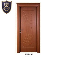 Porte intérieure solide en bois de mélamine de chambre à coucher de conception moderne pour la maison