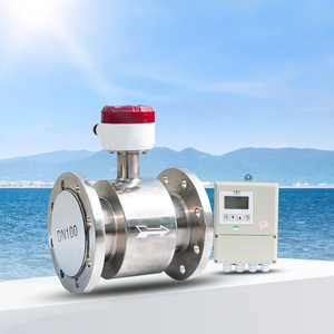 RS485 SS304 Water Magnetische Debietmeter 24VDC Afstandsbediening Puls Geflangeerd Type Elektromagnetische Debietmeter met LCD Display - Product Image 3