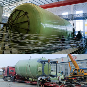 Tanque de FRP para Almacenamiento de Productos Químicos para Tratamiento de Agua, Tanque de Fibra de Vidrio para Almacenamiento de Aceite - Product Image 2