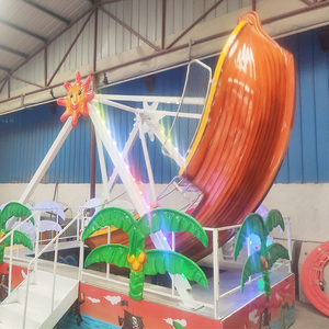 Nuevas atracciones de feria en miniatura: barco pirata para niños, paseo emocionante en barco pirata. - Product Image 2