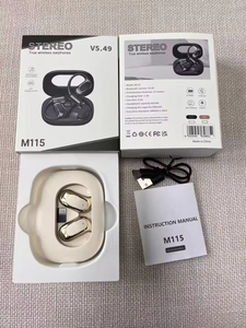 หูฟังไร้สายแบบดิจิตอลพร้อมจอแสดงผล  ตะขอเกี่ยวหูแบบหมุนได้ สวมใส่สบาย เหมาะสำหรับเล่นกีฬา  ไม่ใช่หูฟังตัดเสียงรบกวน  หูฟัง TWS - Product Image 5