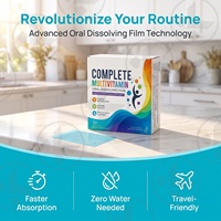 Film oral à dissolution rapide multivitaminé de qualité supérieure OEM/ODM pour le soutien nutritionnel, vitamine C et minéraux pour le soutien immunitaire et cérébral