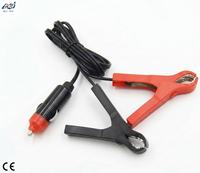 Enchufe hembra para encendedor de coche con pinzas de cocodrilo de alta resistencia, pinza de cocodrilo de alta resistencia para batería de 12V
