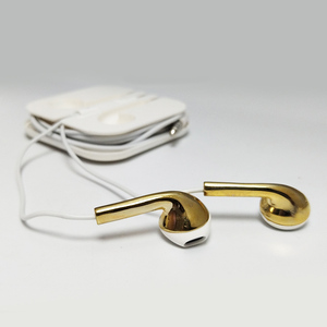 Aceptar patrón de logotipo personalizado Calidad de sonido Premium Auriculares con cable semiintrauditivos dorados de alta calidad - Product Image 4