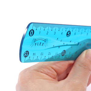 Fornitore all'ingrosso di articoli di cancelleria Foska, set di 3 goniometri geometrici in plastica flessibile, infrangibili, morbidi, con righelli a triangolo per la scuola - Product Image 6