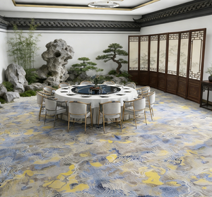 Alfombra de Hotel Axminster de Lujo Personalizada, 80% Lana, 20% Nailon, para Banquetes y Pasillos - Product Image 1