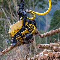 Tête d'abattage pour machines forestières XUVOL 360F, adaptée aux excavatrices de 12 à 15 tonnes et à la tête d'abatteuse d'arbres rotative à 360 degrés