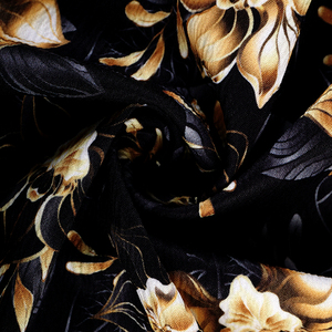 Tissu en crêpe de polyester tissé chinois de haute qualité, imprimé numériquement sur mesure, à tombé fluide, pour vêtements et robes - Product Image 4