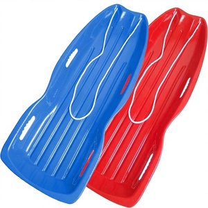 Toboggan en plastique souple <span class=keywords><strong>pour</strong></span> adultes et enfants, idéal <span class=keywords><strong>pour</strong></span> la descente en neige, <span class=keywords><strong>pour</strong></span> 2 personnes maximum, avec poignées de traction - Product Image 1