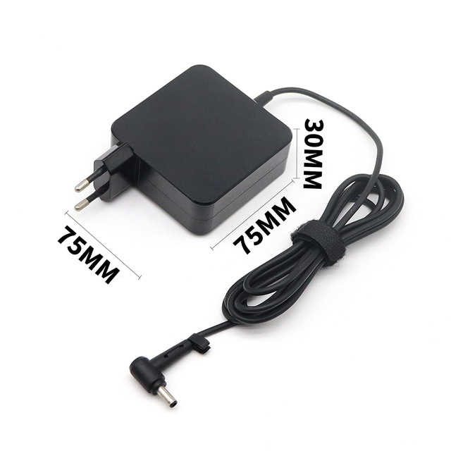 For Laptop Charger 19V 2.37A 65W 4.0x1.35mm Power Supply Adapter for Notebooks
