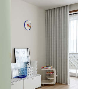 Innermor 2022 nouvelle texture plissée rideaux japonais <span class=keywords><strong>simplement</strong></span> tissés pour chambre et salon taille personnalisée - Product Image 3