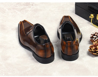 Chaussures pour Hommes Habillées Chaussures Formelles de Luxe en Cuir Véritable pour Hommes Chaussure Habillée avec Semelle Extérieure en Caoutchouc Vibram Chaussures En Cuir Pour Hommes