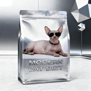 Sacs d'emballage pour aliments pour animaux de compagnie en aluminium et plastique à fond plat avec logo imprimé personnalisé 1 kg 3 kg 5 kg 10 kg 15 kg 20 kg 25 kg - Product Image 3