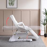 Lit de beauté électrique professionnel à 3 moteurs, réglable en hauteur, avec USB pour salon de beauté, spa, clinique