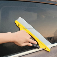 Cepillo Raspador de Silicona Integrado para Lavado de Coches, Limpiador de Paneles y Ventanas, Herramienta para Limpiar Vidrios