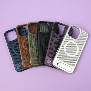 เคสโทรศัพท์มือถือกันกระแทกโลหะพร้อมขาตั้งสำหรับเรา EU <span class=keywords><strong>Market</strong></span> forros fundas Para celulares - Product Image 1