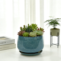Pot de fleurs personnalisé OEM ODM, nouveau design, décoration de jardin et de maison, pots à fleurs en céramique