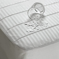 Serviette de lit plate antistatique respirante en satin doux hypoallergénique avec bande, services OEM