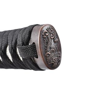 102cmの本物の龍泉刀のレプリカ、黒水龍、日本の伝統的な刀、炭素鋼 - Product Image 5