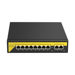 4 Gang 8 Port POE anahtarı fabrika OEM ODM 4CH 8CH ağ anahtarı 48V 10/100Mbps Ethernet Poe portları ile - Product Image 2