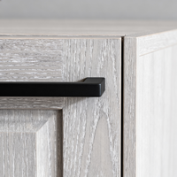 Armoires de cuisine Shaker gris clair sur mesure, en bois massif, style américain moderne, avec îlot central