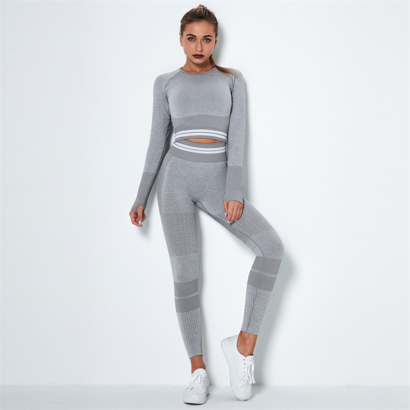 Fashion Modern Breathable Workout Clothing Women Active Wear Yoga Set hygroscopic 4 colors