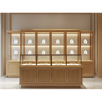 Vitrine moderne personnalisée de bijoux en verre d'armoire de diamant d'acier inoxydable pour la vitrine de bijoux de magasin