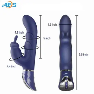 Schlussverkauf Großhandel Klitoris-Leck-Schub Dildo G-Punkt Farbe individueller Lebensmittelgrad Kaninchen-Vibrator Weibliches Sexspielzeug