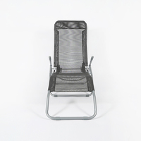 Chaise longue pliante en métal moderne, ergonomique, écologique, durable, mobilier d'extérieur portable, imperméable pour piscine et jardin