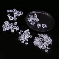 Cristaux de glace pilée irréguliers en plastique, cristaux artificiels 3D transparents comme du diamant pour la décoration de la maison et les cadeaux