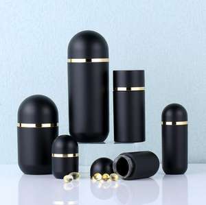 5ml 10ml 15ml 35ml 60mlカスタム空プラスチック黒ピルボトル薬容器ビタミンカプセルタブレットボトル包装 - Product Image 1