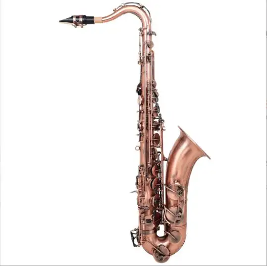 Saxofone clássico vintage profissional, estrutura clássica tenor