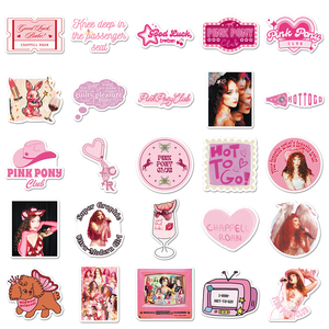 50 Piezas de Pegatinas Decorativas con Temática del Cantante de Música Popular Chappell Roan, Venta al por Mayor de Fábrica, Personalizadas, para Termos y Bancos de Energía - Product Image 4
