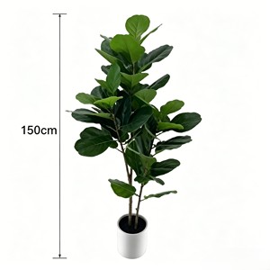 Bassin blanc Fiddle - Feuilles décoratives d'intérieur pour sol, emballage monobloc, en plastique, 150 cm - Product Image 2