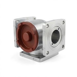OEM Aluminum Three Way Ball DN50 DN80 Square Flange <b>PTFE</b> Sealed for Truck System KTQ41-10F Square Flange Ball + Aluminum A - Product Image 5