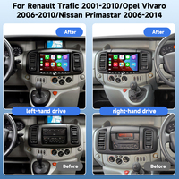 Autoradio Podofo 10'' 4+64Go pour Renault Trafic Opel Vivaro Nissan Primastar CarPlay/Android Auto Sans Fil Touches Piano GPS Wi-Fi