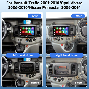 Podofo 10 ''4 + 64G Xe Stereo Cho Renault Trafic Opel Vivaro Nissan Primastar Không Dây Carplay/<span class=keywords><strong>Android</strong></span> Tự Động Đàn Piano Key GPS Wifi - Product Image 5