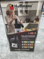Pemotong Sayur Cepat Siap Pakai 6 in 1 Pembuat Salad 400W Pisau Baja Tahan Karat Lubang Besar Pengolah Makanan Keluarga