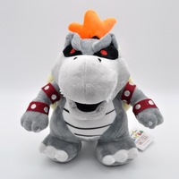 Vente en gros de coton PP de 25-30 cm pour les jouets en peluche Mario Bros, peluche douce Bowser Koopa