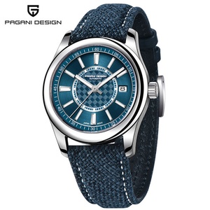 Montre mécanique PAGANI DESIGN NH35 automatique de luxe pour homme, en acier inoxydable, 40 mm, 10 bars de résistance à l'eau, bracelet en cuir - Product Image 1