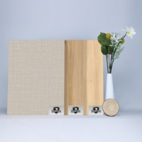 Panneau décoratif en MDF mélaminé haute qualité, toucher doux, texture lin, ignifuge et résistant à l'humidité, pour cuisines et salles de bain haut de gamme
