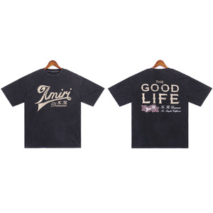 Camiseta <span class=keywords><strong>de</strong></span> Manga Corta Unisex 2026, Nueva Tendencia, Estilo Urbano, con Estampado <span class=keywords><strong>de</strong></span> Letras, Holgada, Informal, <span class=keywords><strong>de</strong></span> Algodón Puro, Antiarrugas y Transpirable - Product Image 3