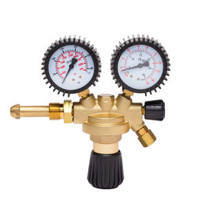 Régulateurs de pression de gaz comprimé tout en cuivre de modèle européen pour l'argon, le CO2 et l'acétylène, fabriqués en laiton - Product Image 4