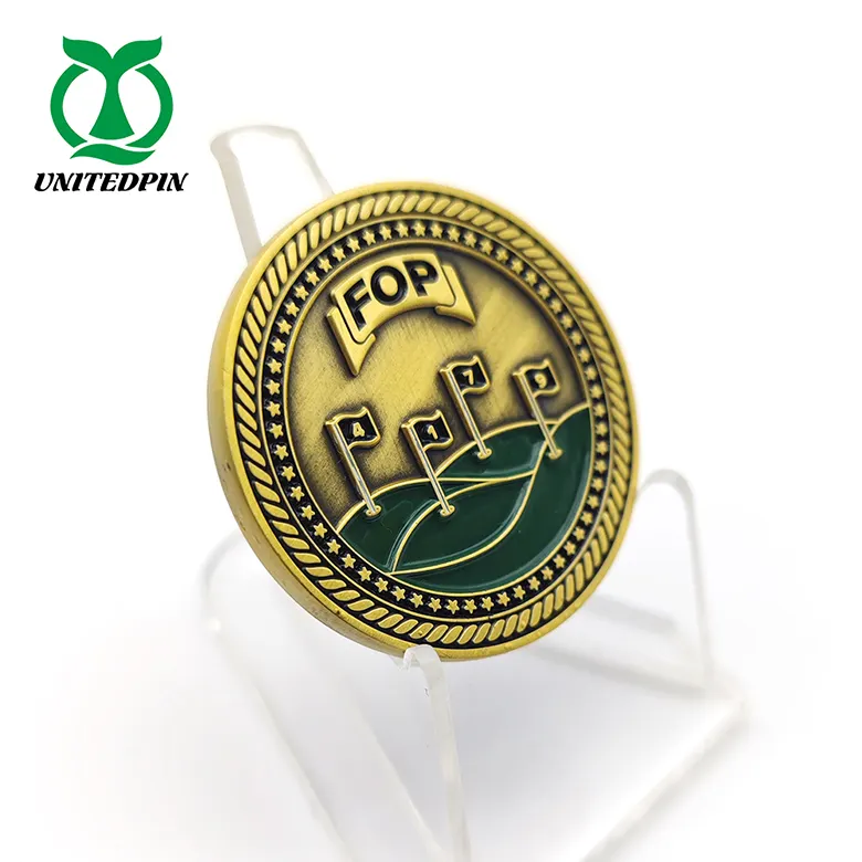 2022 moneta promozionale personalizzata con incisione Logo moneta da collezione in bianco sfida