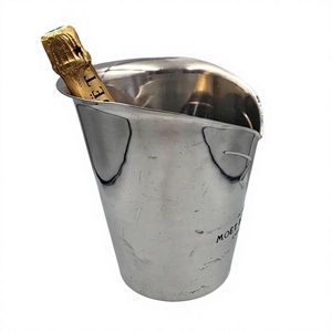 Stainless Steel <b>Ice</b> <b>Bucket</b> leakproof High Insulated Beer Wine Chiller <b>Bucket</b> <b>Silver</b> Finish High Quality For Home Bar Accessories - Product Image 1